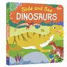 Om Books International Slide and See Board Book : Dinosaurs - 9789352768615