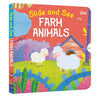 Om Books International Slide and See Board Book : Farm Animals - ‎ 9789352764242