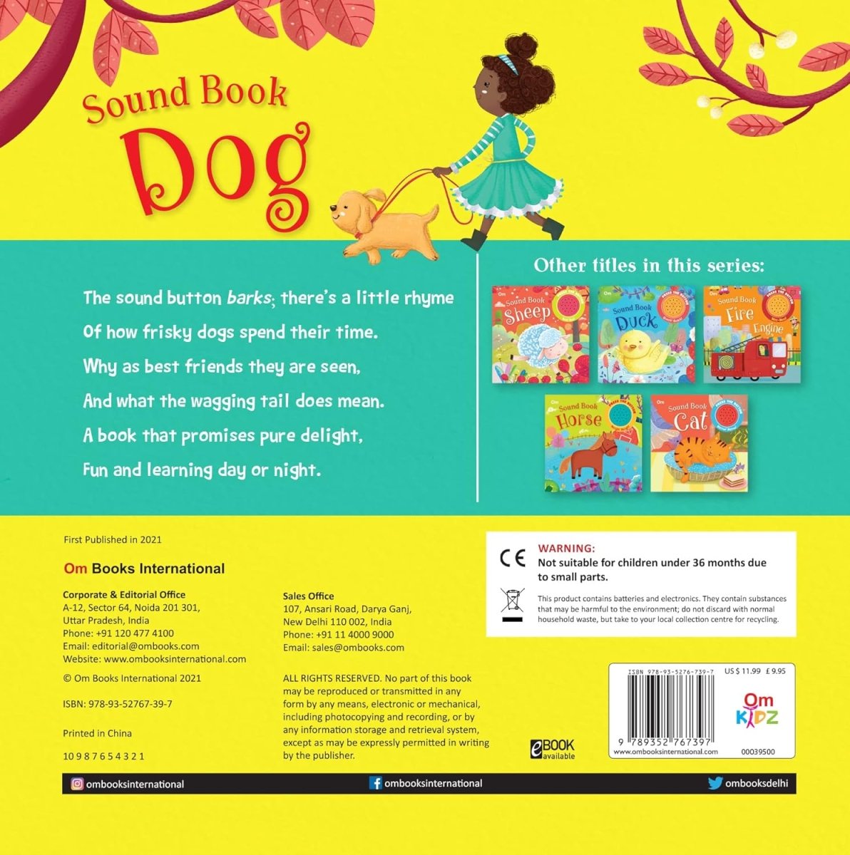 Om Books International Sound Book-Dog ( Board book ) - 9789352767397