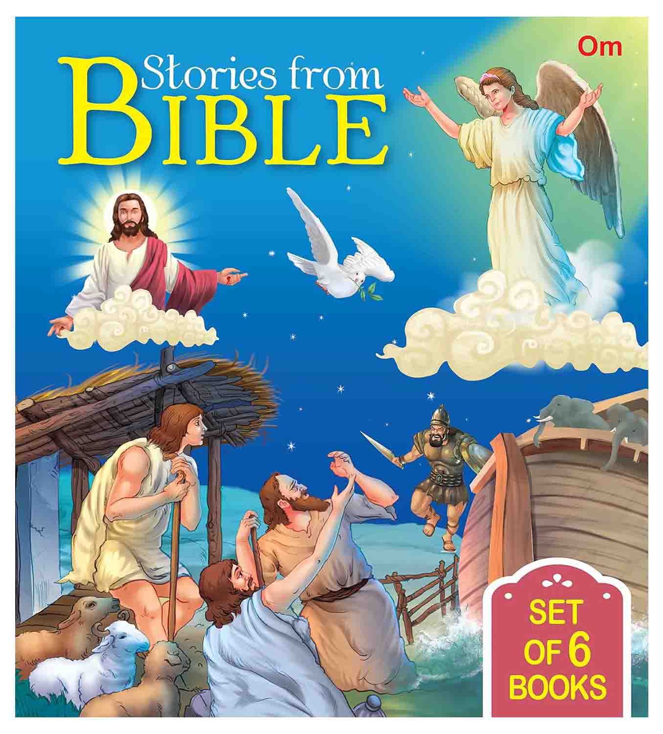 Om Books International Stories From Bible Set of 6 Books - 9789392834615