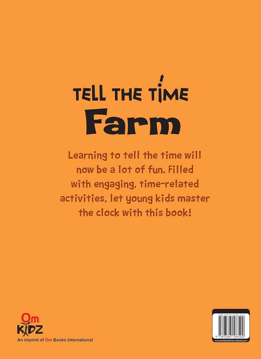 Om Books International Tell the Time- Farm Activity book - 9789386108500