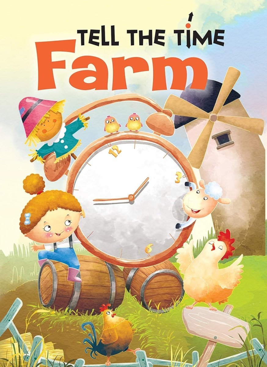 Om Books International Tell the Time- Farm Activity book - 9789386108500