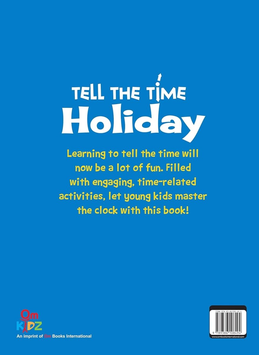 Om Books International Tell the Time- Holiday Activity book - 9789386108494