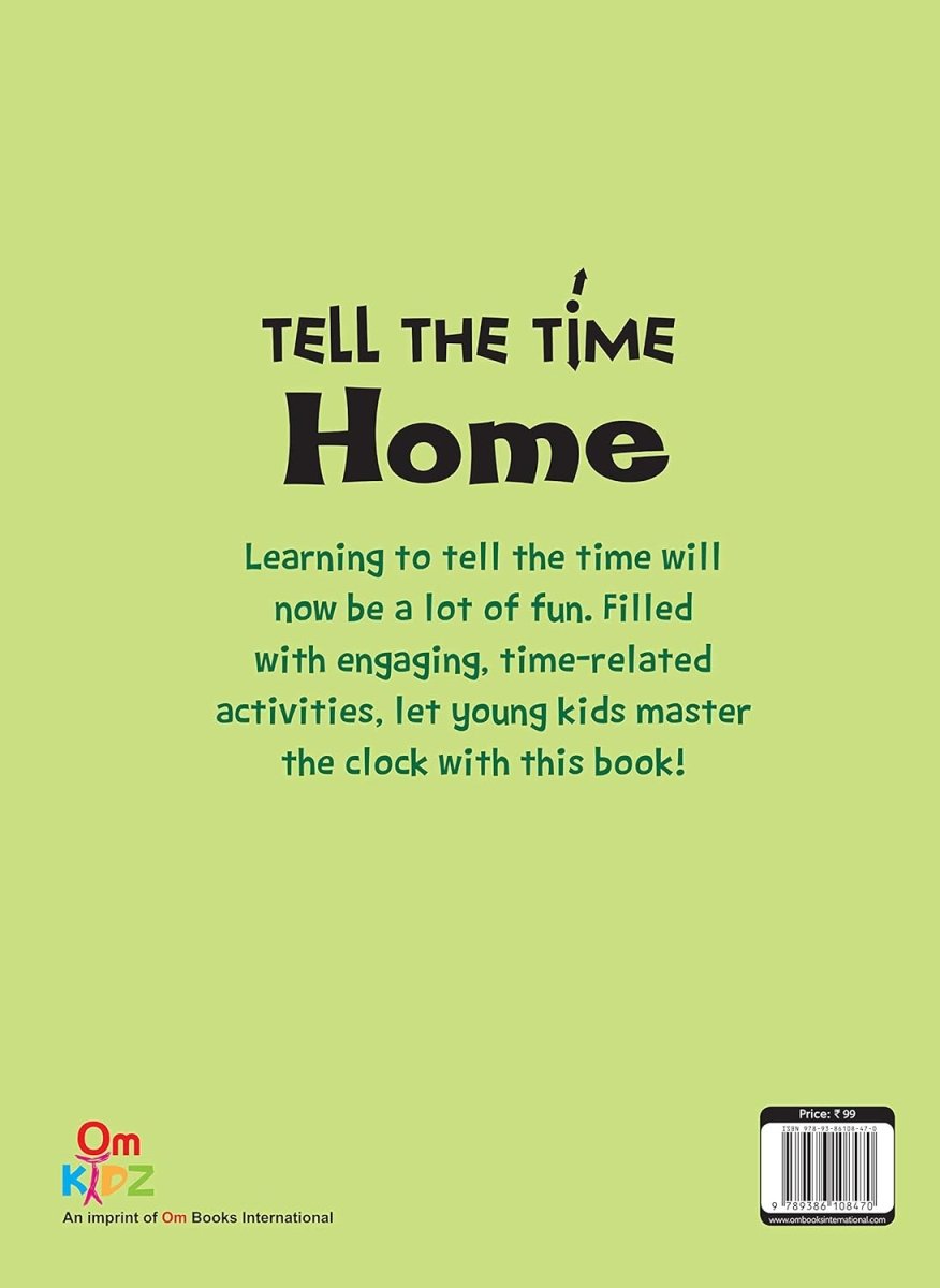 Om Books International Tell the Time Home Activity book - 9789386108470