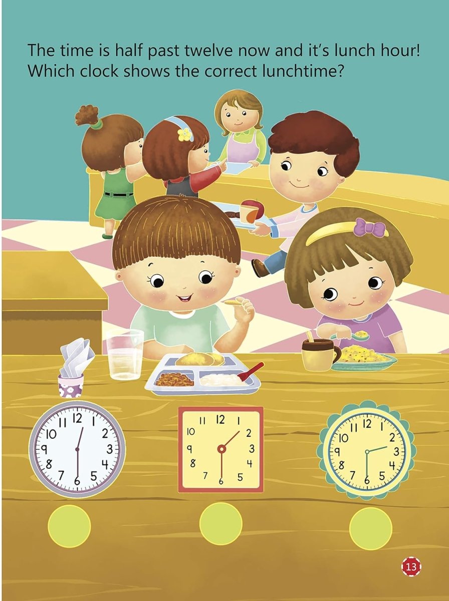 Om Books International Tell the Time- School Activity book - 9789386108487