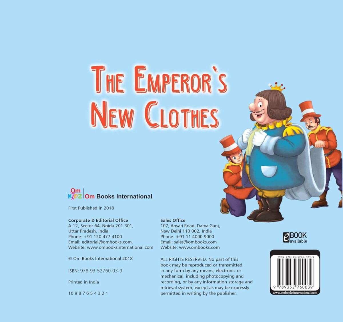 Om Books International The Emperors New Clothes ( Fairy Tales )- Cutout Board Books Board - 9789352760039