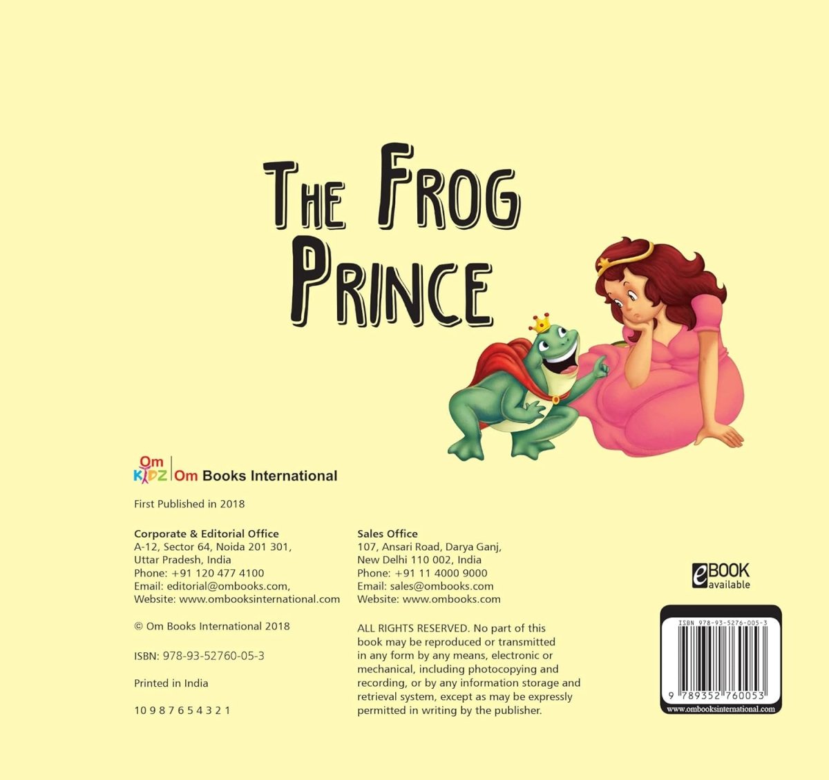 Om Books International The Frog Prince ( Fairy Tales )- Cutout Board Books - 9789352760053