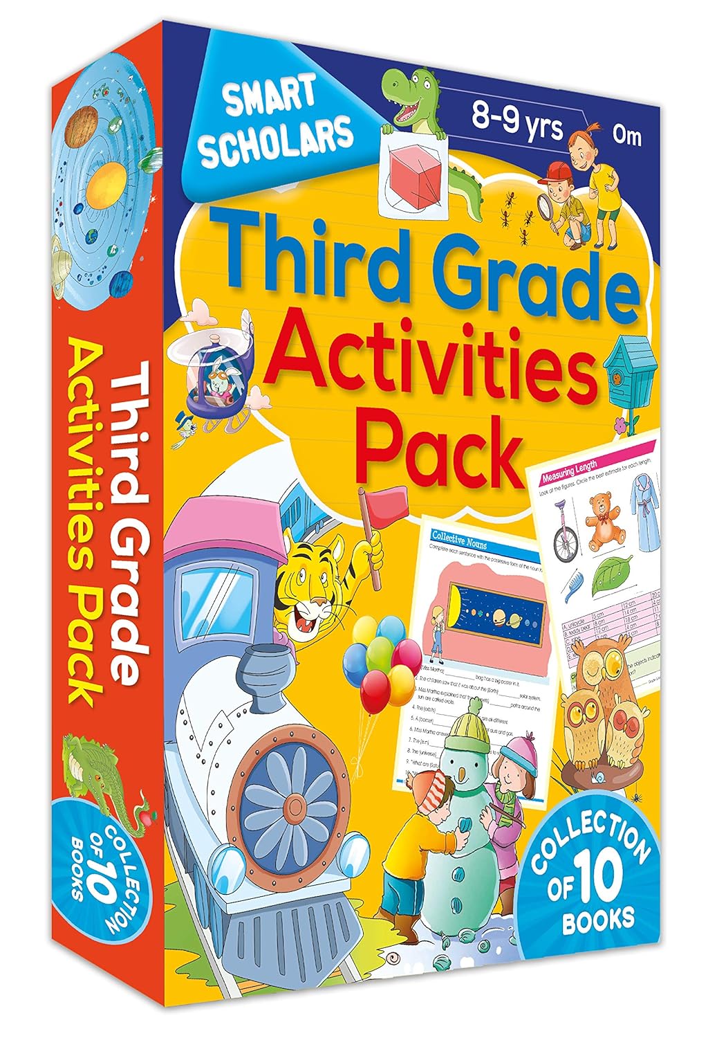 Om Books International Third Grade Activities Pack ( Collection of 10 books) (Smart Scholars) - 9789353764791