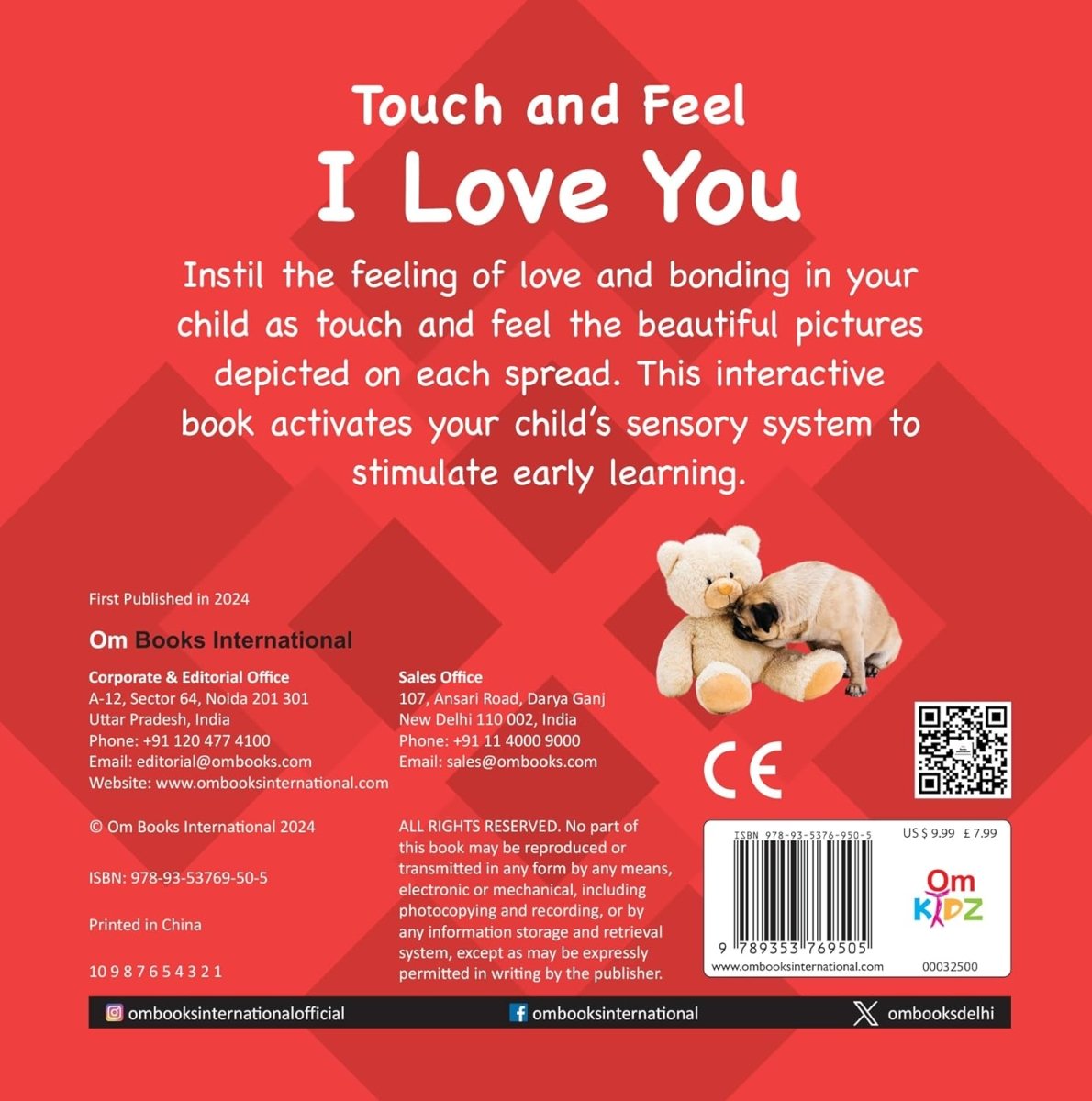 Om Books International Touch And Feel I Love You - 9789353769505