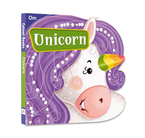 Om Books International Unicorn ( Animals and Birds )- Cutout Board Books - 9789352760657