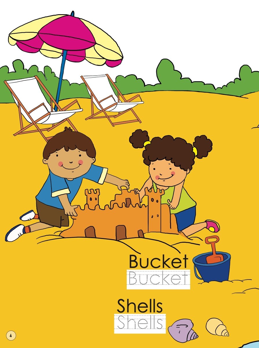 Om Books International Write & Clean-Beach-Wipe and Clean Activity Book - 9789384625313