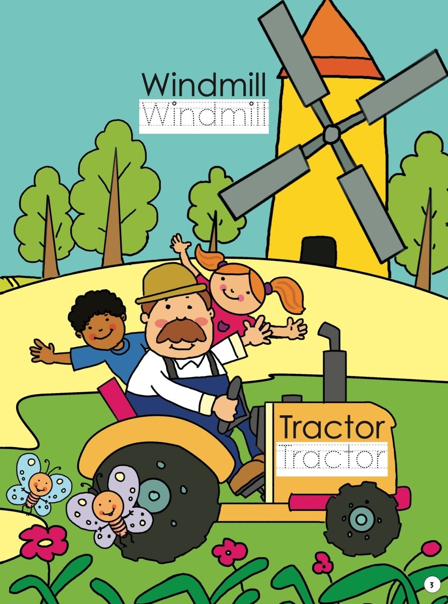 Om Books International Write & Clean-Farm-Wipe and Clean Activity Book - 9789384625290