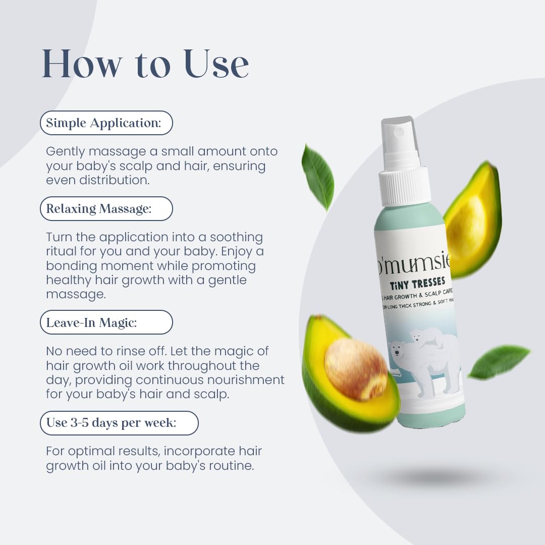 O’MUMSIE Baby Hair Growth & Scalp Care Oil | 100ml - OM - 24