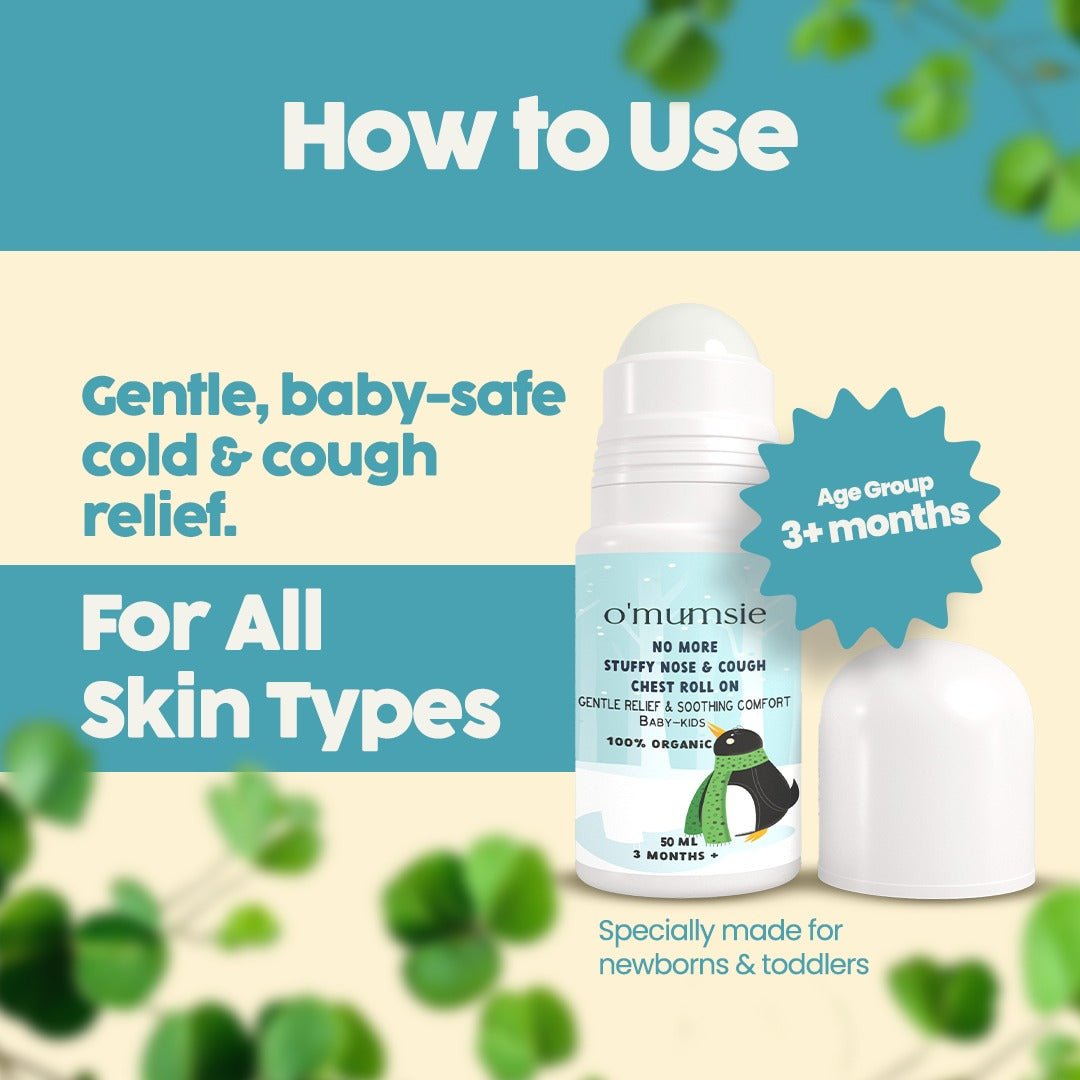 Omumsie Natural Cold Relief Roll On - Nasal Aspirator