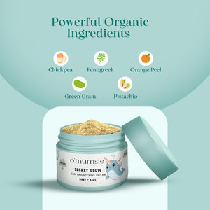 Omumsie - Skin Brightening Ubtan for Kids | Effective for Tan Removal | 50g - baby ubtan