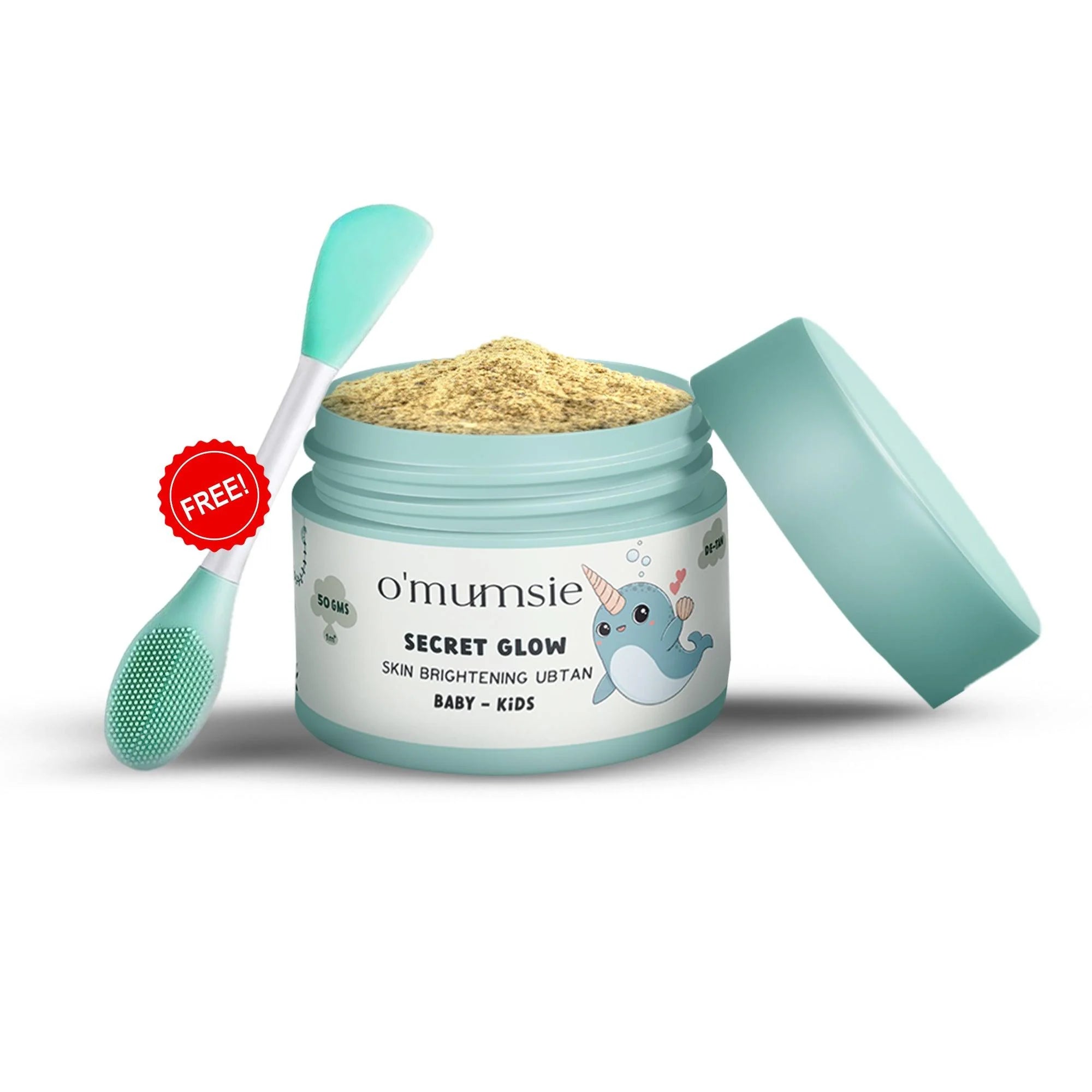 Omumsie - Skin Brightening Ubtan for Kids | Effective for Tan Removal | 50g - baby ubtan