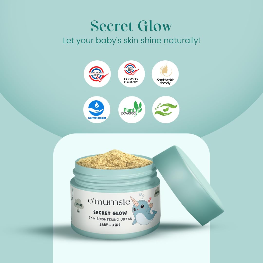 Omumsie - Skin Brightening Ubtan for Kids | Effective for Tan Removal | 50g - baby ubtan