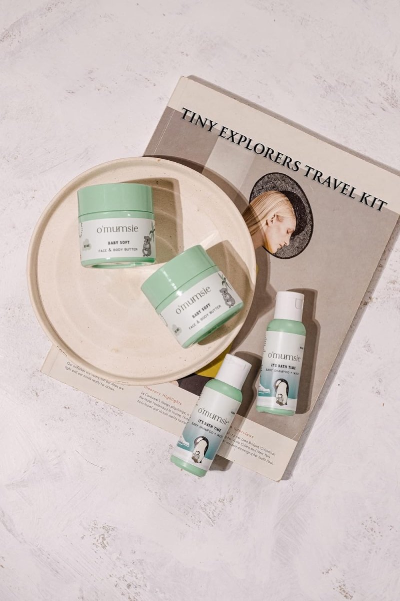 O'mumsie-Tiny Explorers Travel Kit for babies | Baby Shampoo + Body Butter - OM-11
