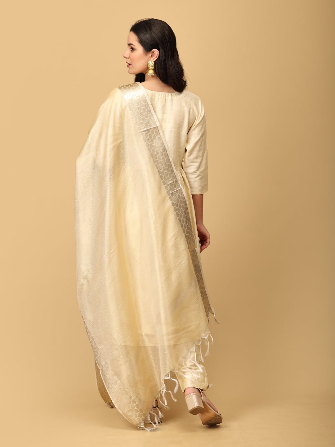 Onakkodi Maternity and Nursing Silk Kurta Set with Dupatta - MEW - SK - ONKDI - S