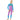 One piece FullLength Kids Swimwear Purple & Blue Floral Print, UPF 50+ with Cap - Little Surprise BoxOne piece FullLength Kids Swimwear Purple & Blue Floral Print, UPF 50+ with Cap