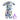 One piece Knee Length Kids Swimwear Geometric print, UPF 50+ with Cap with Free Washbag - 3 - 4 Years Swim