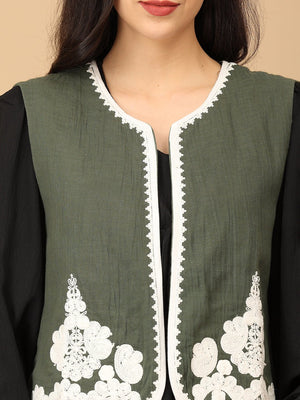 Olive Ooh-Live Moment Women's Embroidered Vest Top - Women's Tops