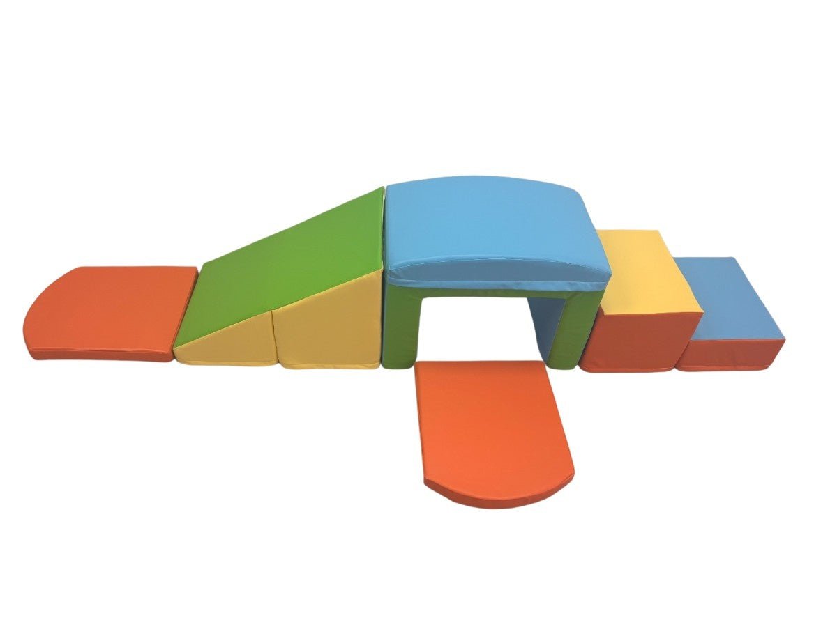 Oplus 6 - piece Fun and versatile Soft Play Set for Kids - multicolor - Slide Ladder