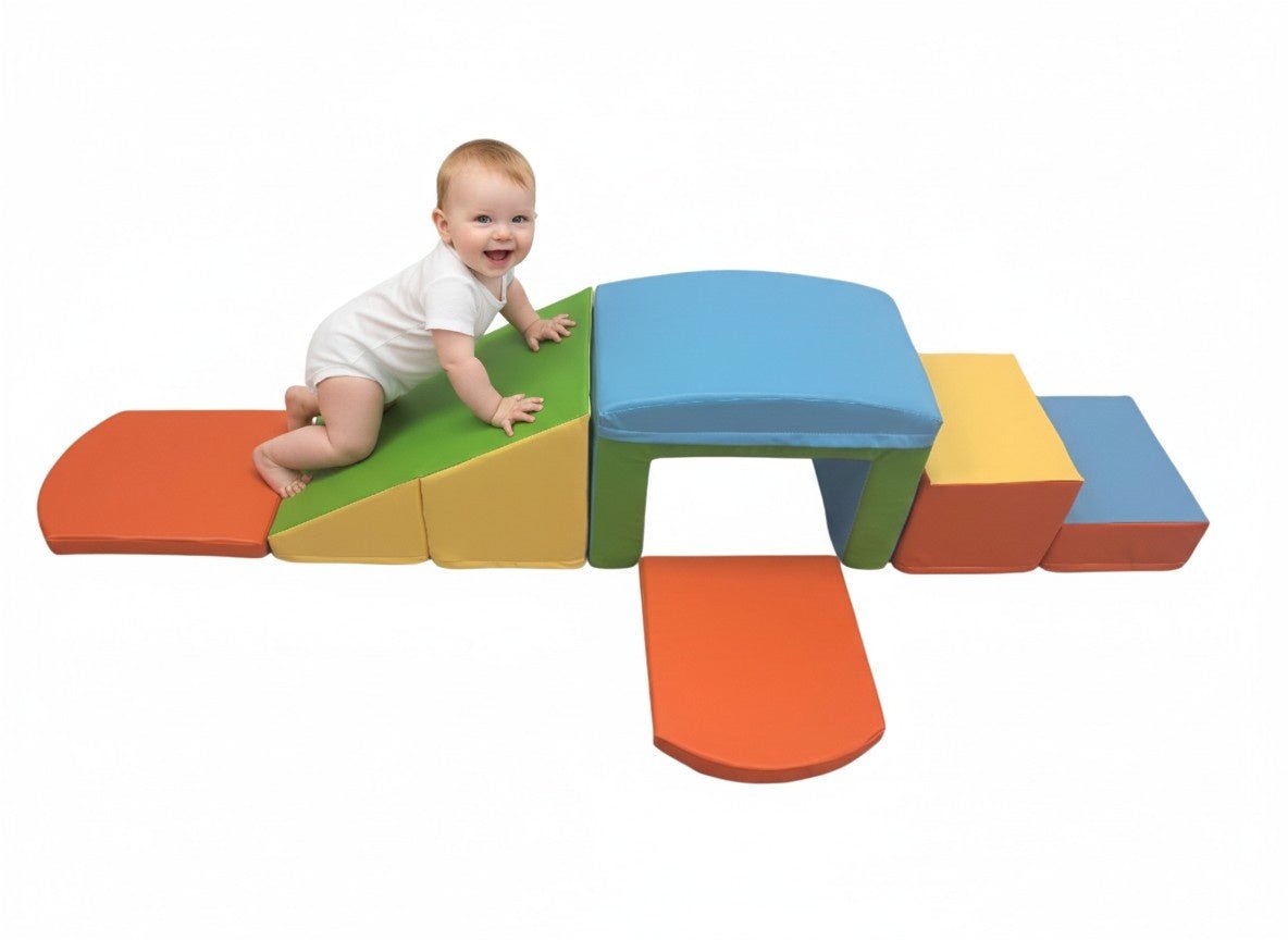 Oplus 6 - piece Fun and versatile Soft Play Set for Kids - multicolor - Slide Ladder