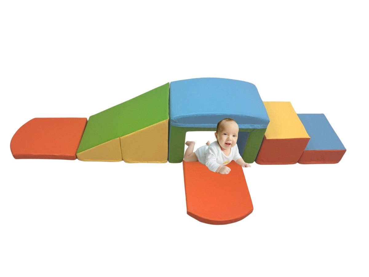 Oplus 6 - piece Fun and versatile Soft Play Set for Kids - multicolor - Slide Ladder