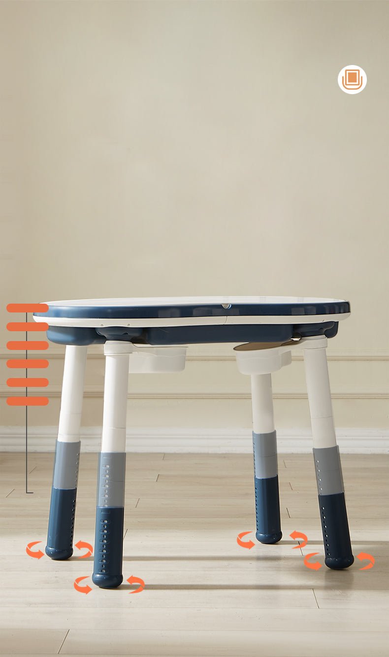 OPlus Blocks cum Sensory Table with chair - Blue color - BS8830 - BL