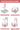 OPlus Learning Chair for Kids - Pastel pink and white - 8817 - CP