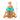 Orange 3D Foxy Toy Lid Kids Stainless Steel Water Bottle,500ml - Back To School