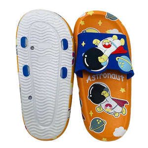 Orange all over Space theme Slip on Clogs, Summer/Monsoon all season Footwear for Toddlers & Kids - Little Surprise BoxOrange all over Space theme Slip on Clogs, Summer/Monsoon all season Footwear for Toddlers & Kids
