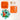 Orange Toucan 2 decker Tiffin/ Lunch and Snack Box for Kids - 