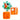 Orange Toucan 2 decker Tiffin/ Lunch and Snack Box for Kids - 