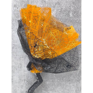 Orange Twisted Handle Broom Stick for Halloween Costume Party & Halloween Home office Decor - Halloween