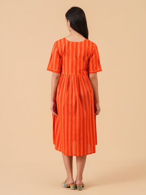 Orange Wink Maternity and Nursing Dress - S Maternity Casual Dress