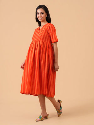 Orange Wink Maternity and Nursing Dress - S Maternity Casual Dress