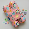Oranges & Lemons | Anti Rolling Bolsters | Cotton Baby Pillow - Pink - Baby Bolster Pillow
