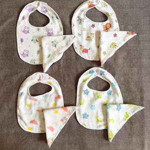 Oranges & Lemons | Bamboo Bibs and Washcloths | Set of 8 - BWS8001