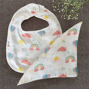 Oranges & Lemons | Bamboo Bibs and Washcloths | Set of 8 - BWS8001