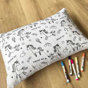 Oranges & Lemons | DIY Pillow Covers | Doodle Art | Kids Art and Colouring Kit | Set of 2 - DBP001