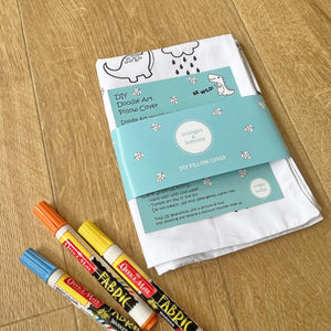 Oranges & Lemons | DIY Pillow Covers | Doodle Art | Kids Art and Colouring Kit | Set of 2 - BWP001