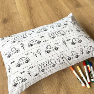 Oranges & Lemons | DIY Pillow Covers | Doodle Art | Kids Art and Colouring Kit | Set of 2 - DCTO001