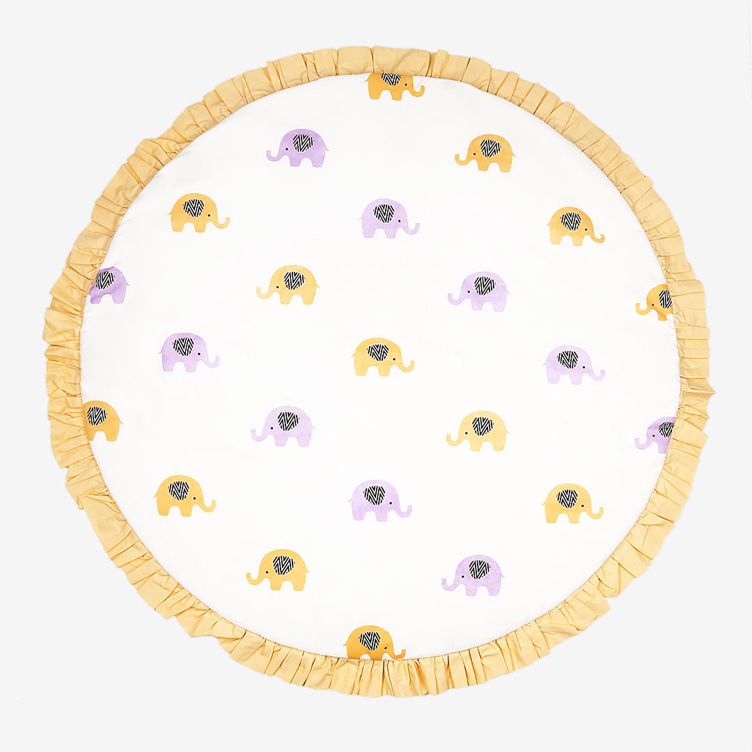 Oranges & Lemons | Organic Baby Playmat | Enchanting Elephants - EPM001