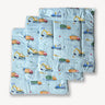 Oranges & Lemons | Reusable Diaper Mat | Set of 3 | Blue - BDCM001