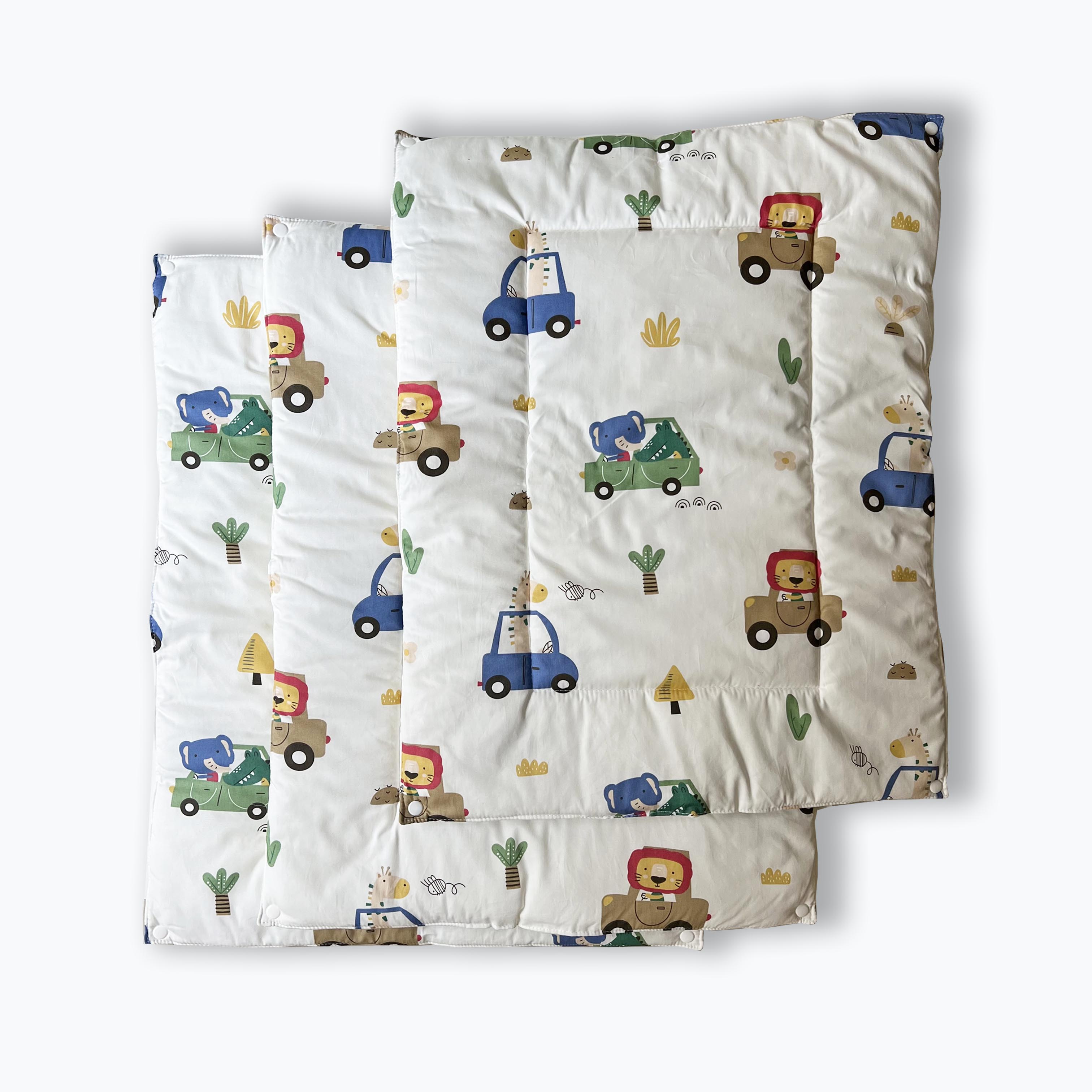 Oranges & Lemons | Reusable Diaper Mat | Set of 3 | Off White - OWDM001