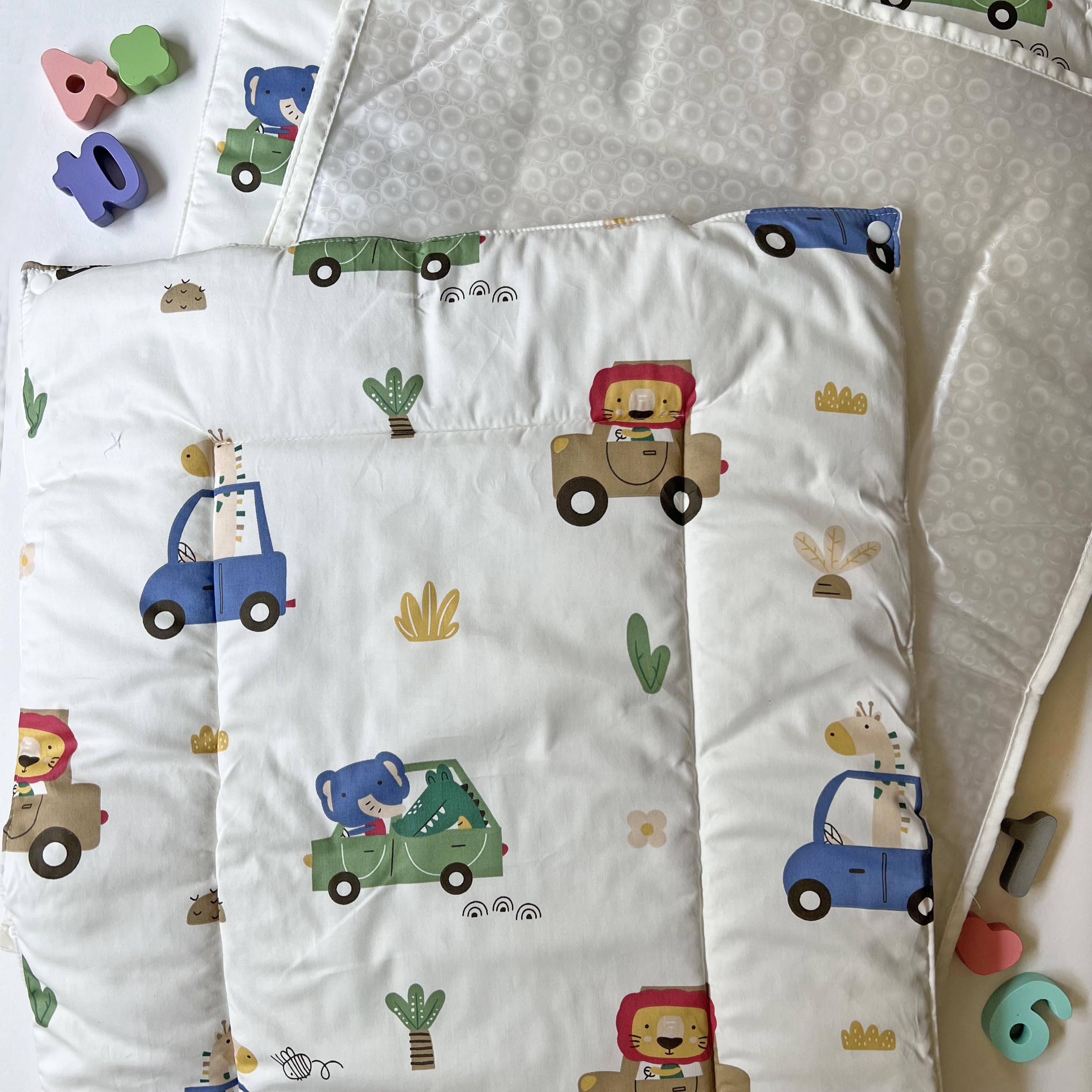 Oranges & Lemons | Reusable Diaper Mat | Set of 3 | Off White - OWDM001