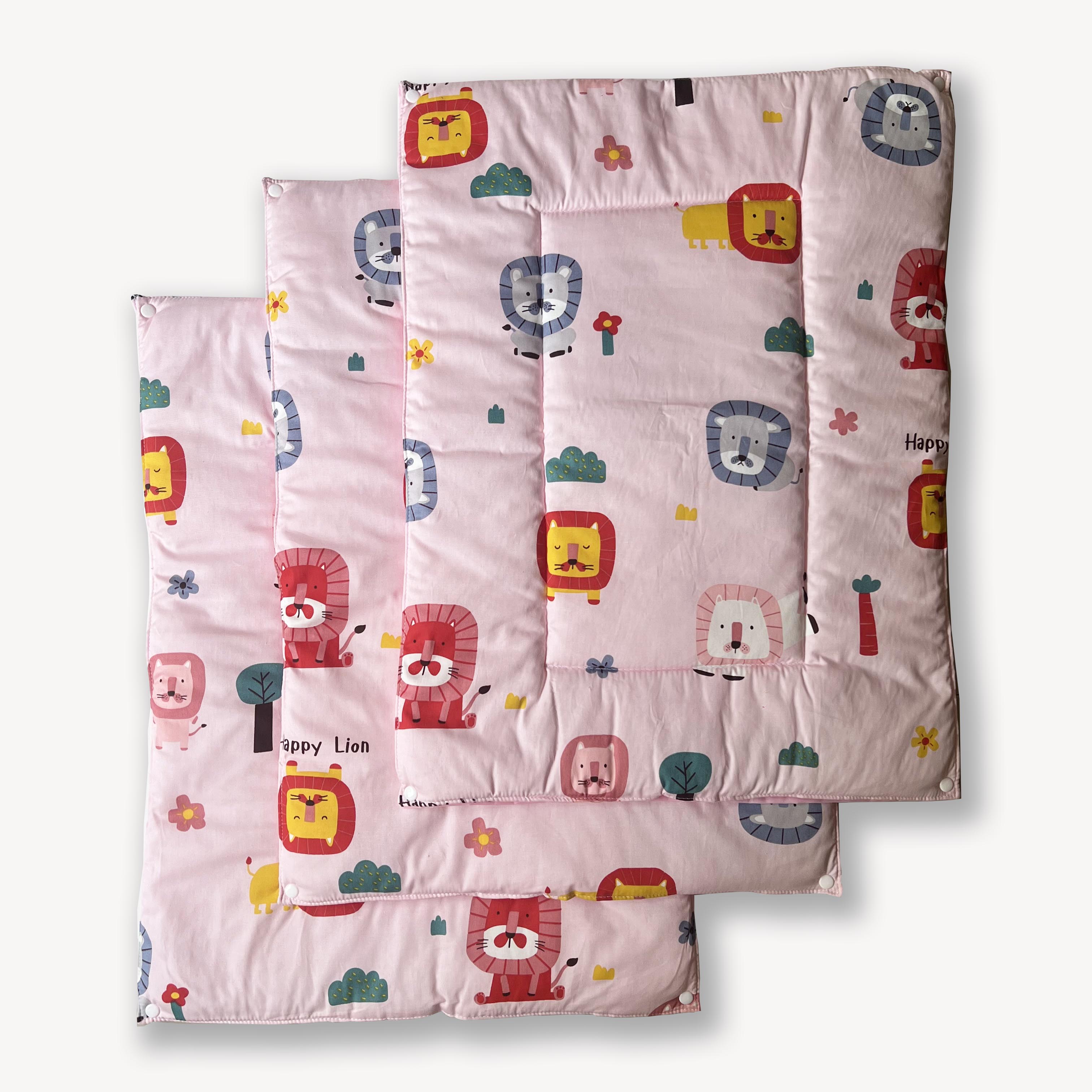 Oranges & Lemons | Reusable Diaper Mat | Set of 3 | Pink - PDCM001