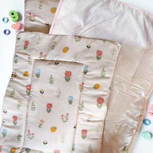 Oranges & Lemons | Reusable Diaper Mat | Set of 3 | Pink - Diaper Changing Mats